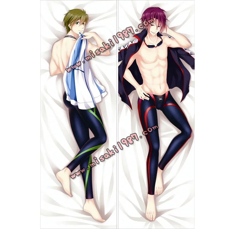 Free Dakimakura Makoto Tachibana Rin Matsuoka Body Pillow Case - Click Image to Close