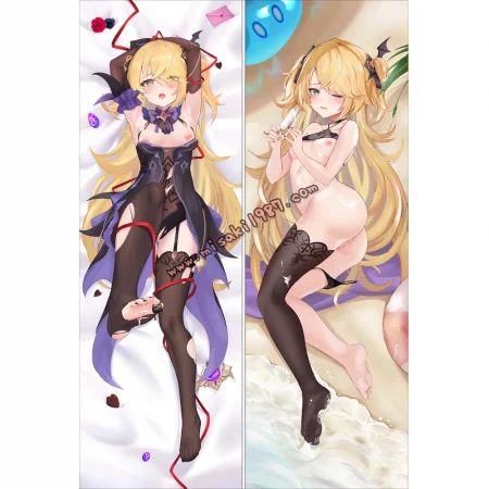 Genshin Impact Dakimakura Fischl Body Pillow Case 05