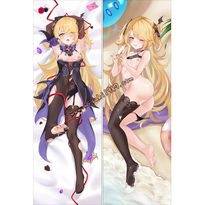 Genshin Impact Dakimakura Fischl Body Pillow Case 05 - Click Image to Close