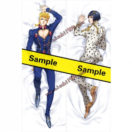 JoJo's Bizarre Adventure Dakimakura Bruno Bucciarati Giorno Giovanna Body Pillow Case