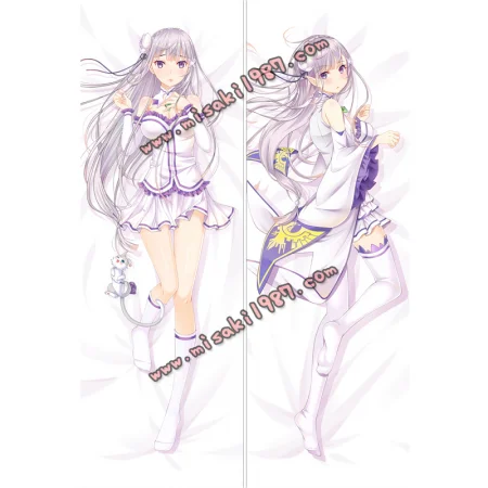 Re:Zero Dakimakura Emilia Body Pillow Case