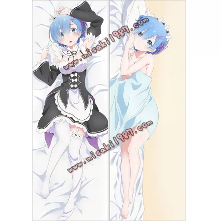 Re:Zero Dakimakura Rem Body Pillow Case 09