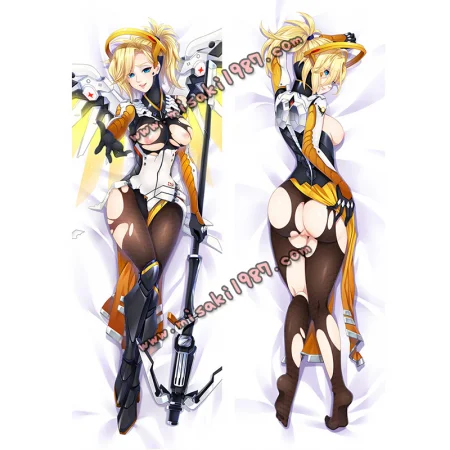 Overwatch Dakimakura Mercy Angela Ziegler Body Pillow Case 02