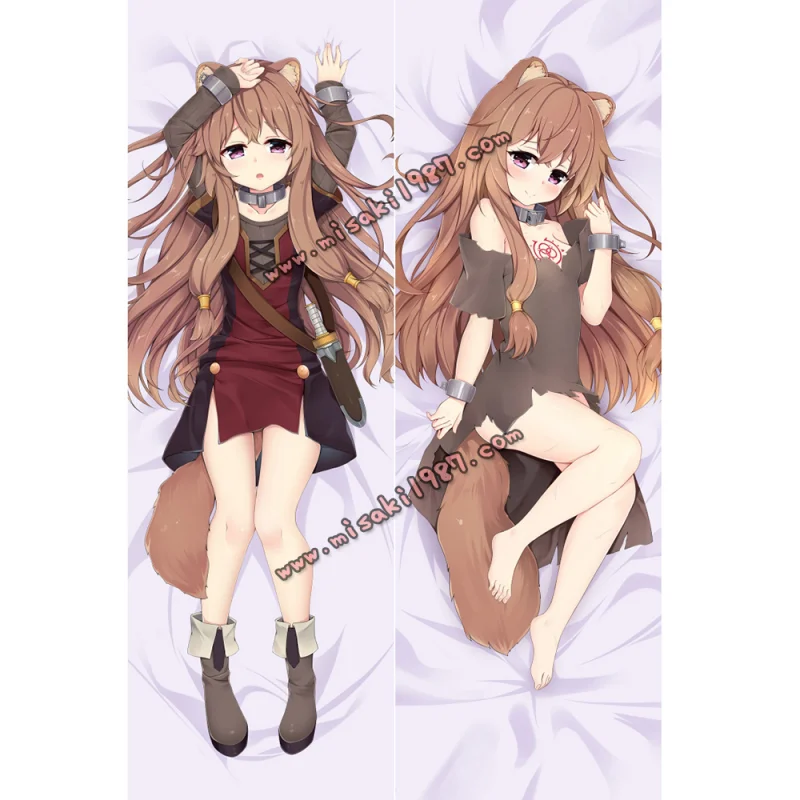 The Rising of the Shield Hero Dakimakura Raphtalia Body Pillow Case - Click Image to Close