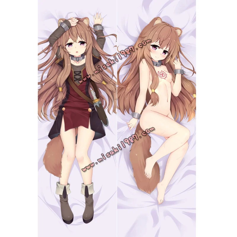 The Rising of the Shield Hero Dakimakura Raphtalia Body Pillow Case 02 - Click Image to Close