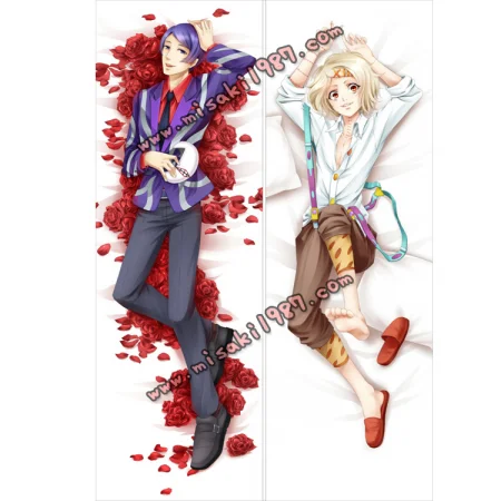 Tokyo Ghoul Dakimakura Shuu Tsukiyama Juuzou Suzuya Body Pillow Case