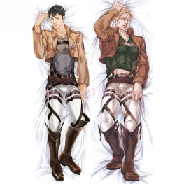 Attack on Titan Dakimakura Bertolt Hoover Reiner Braun Body Pillow Case