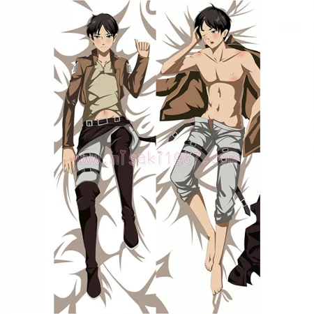 Attack on Titan Dakimakura Eren Yeager Body Pillow Case