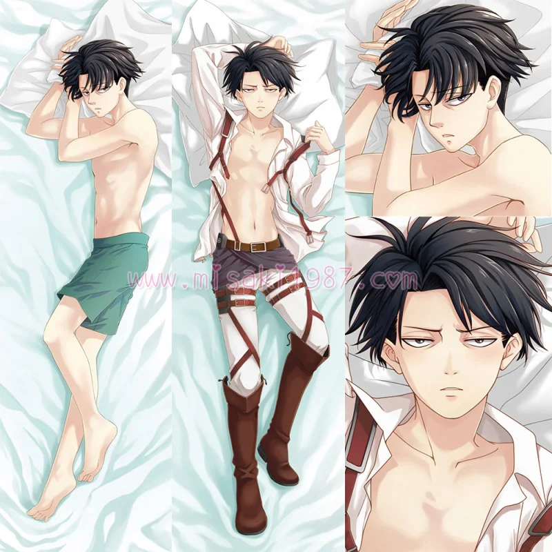 Attack on Titan Dakimakura Levi Body Pillow Case 14 - Click Image to Close