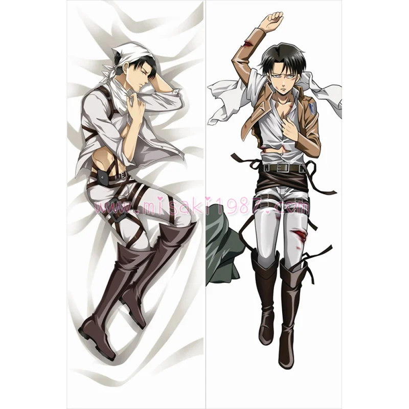 Attack on Titan Dakimakura Levi Body Pillow Case 11 - Click Image to Close