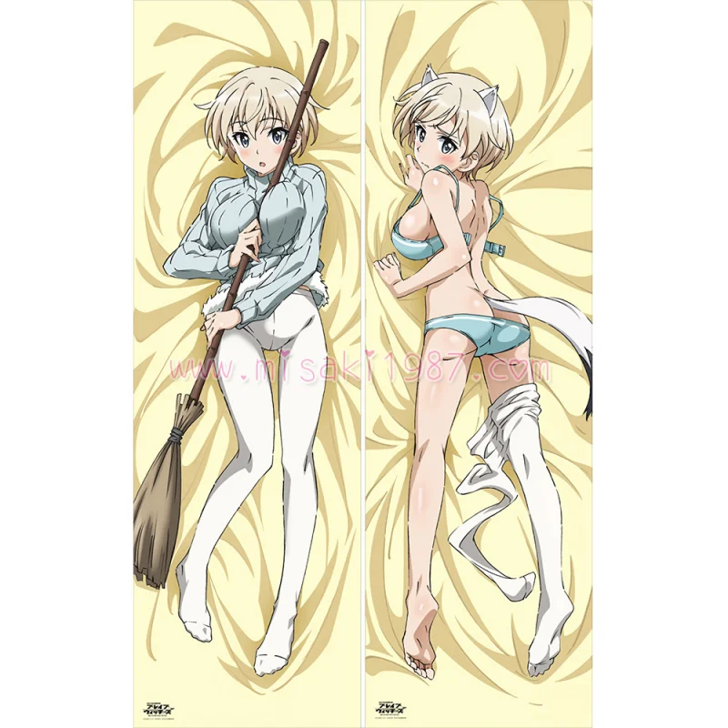 Brave Witches Dakimakura Nikka Edvardine Katajainen Body Pillow Case - Click Image to Close