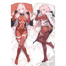 DARLING in the FRANXX Dakimakura Zero Two 02 Body Pillow Case 23