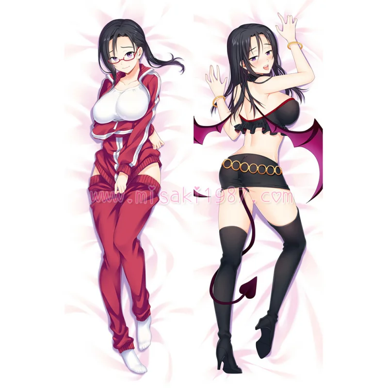 Demi-chan wa Kataritai Dakimakura Sakie Satou Body Pillow Case - Click Image to Close