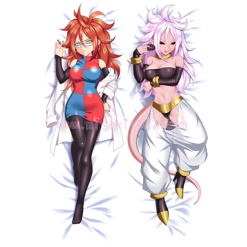 Dragon Ball FighterZ Dakimakura Android 21 Body Pillow Case - Click Image to Close