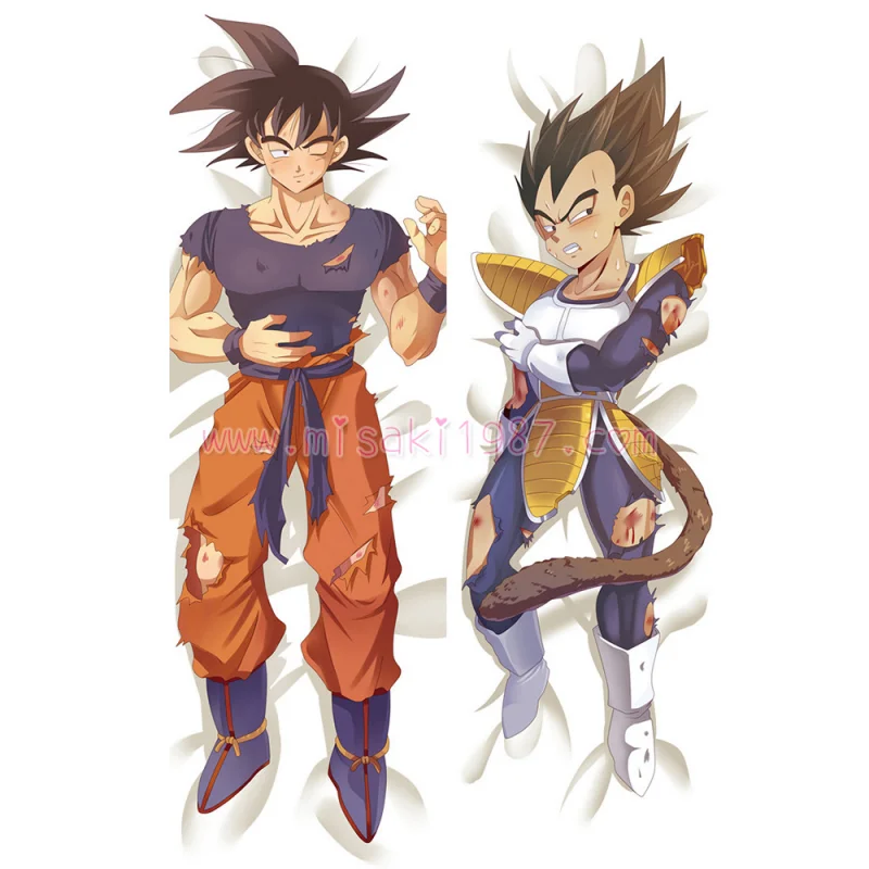 Dragon Ball Dakimakura Son Goku Kakarotto Vegeta Body Pillow Case - Click Image to Close