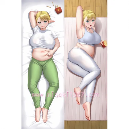 Elf-san wa Yaserarenai. Dakimakura Elfuda Body Pillow Case