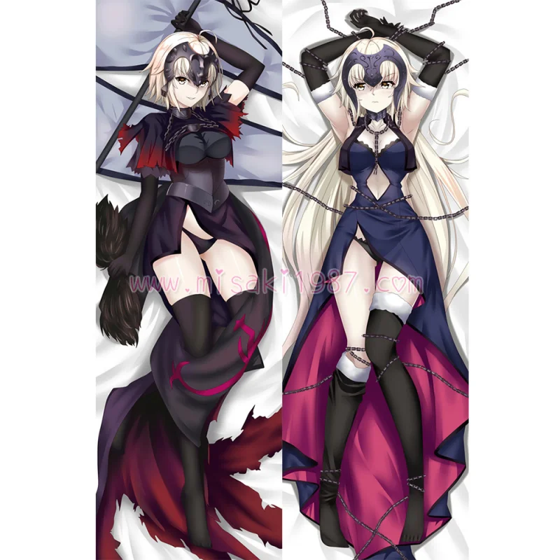Fate/Grand Order Dakimakura Jeanne d'Arc Alter Body Pillow Case 04 - Click Image to Close