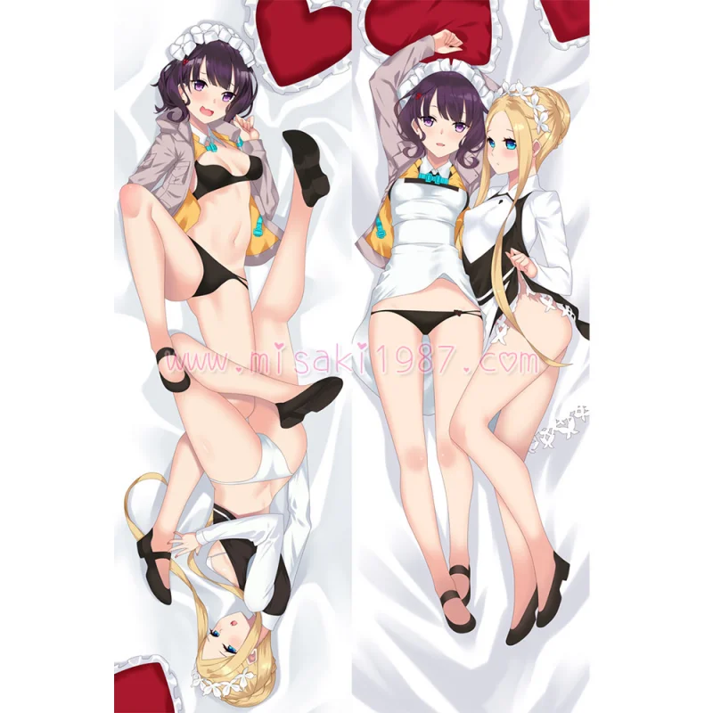 Fate/Grand Order Dakimakura Hokusai Katsushika Abigail Williams Body Pillow Case - Click Image to Close