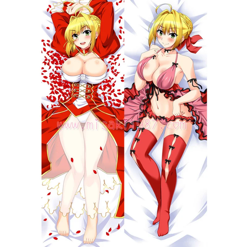 Fate/Grand Order Dakimakura Saber Nero Claudius Drusus Body Pillow Case 17 - Click Image to Close