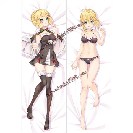 Fate/Grand Order Dakimakura Artoria Pendragon Santa Alter Body Pillow Case