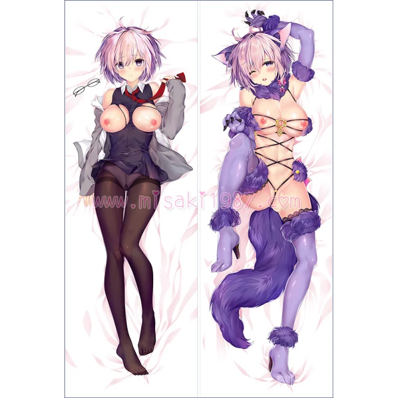 Fate/Grand Order Dakimakura Shielder Mash Kyrielight Body Pillow Case 21 - Click Image to Close