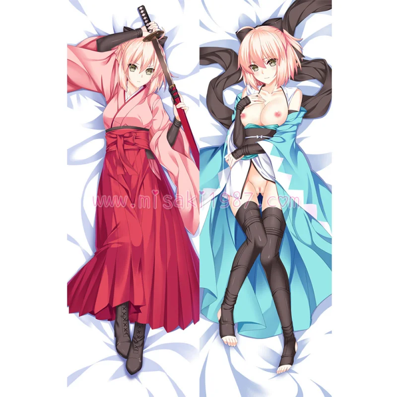 Fate/Grand Order Dakimakura Saber Souji Okita Body Pillow Case 16 - Click Image to Close