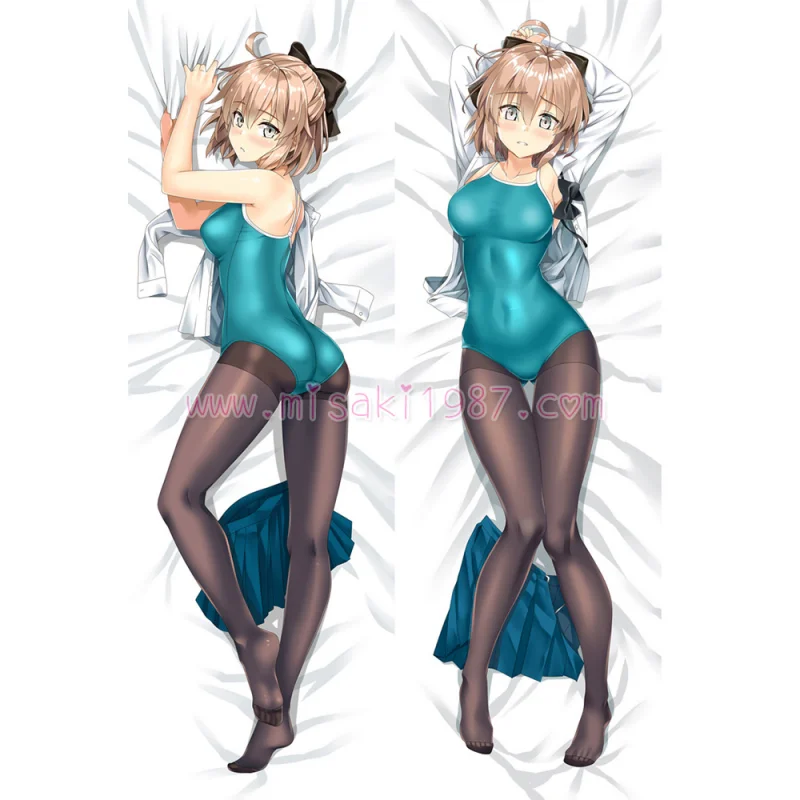 Fate/Grand Order Dakimakura Saber Souji Okita Body Pillow Case 14 - Click Image to Close