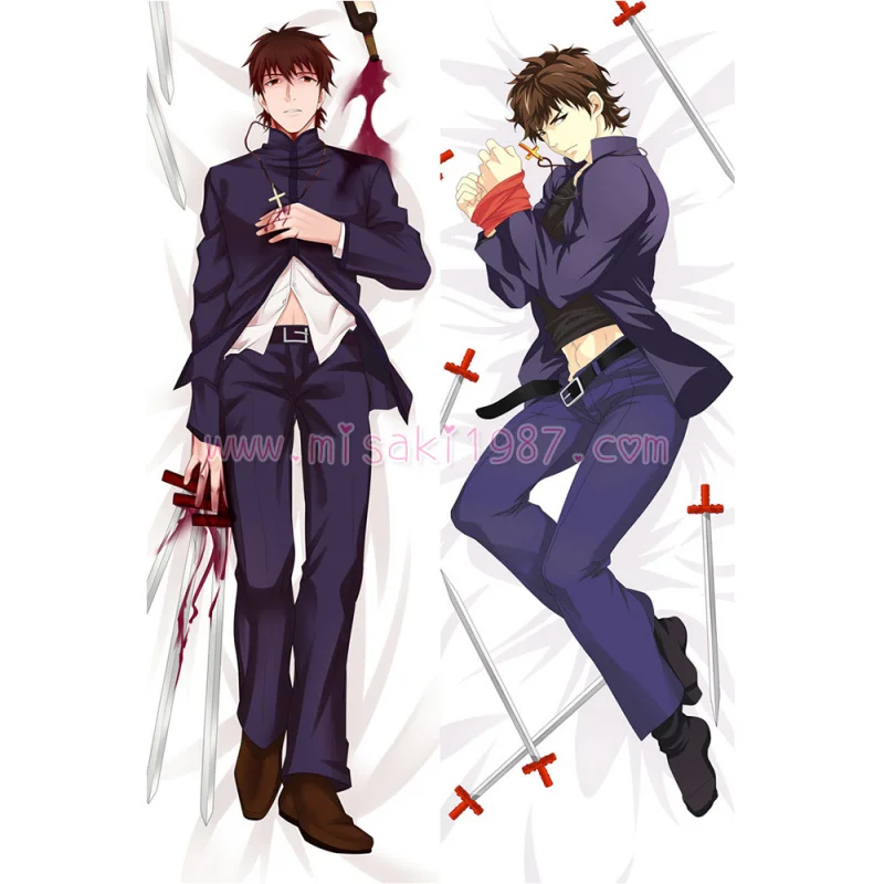 Fate/Stay night Fate/Zero Dakimakura Kirei Kotomine Body Pillow Case - Click Image to Close