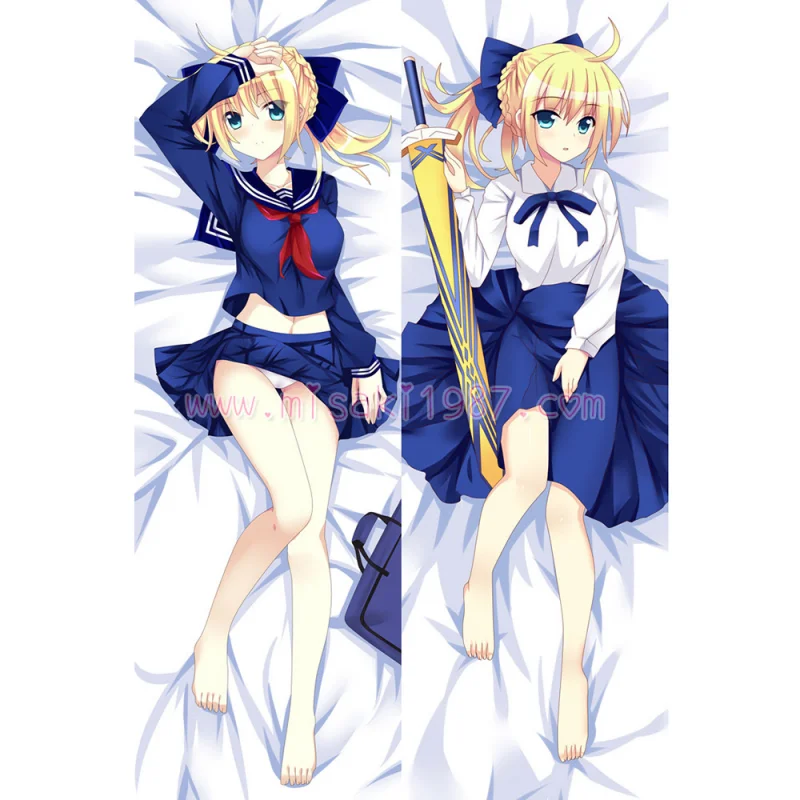 Fate/Stay night Fate/Zero Dakimakura Saber Body Pillow Case 09 - Click Image to Close