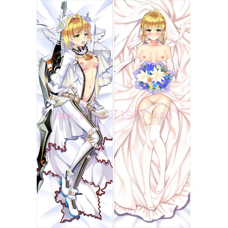 Fate/Stay night Fate/Zero Dakimakura Saber Body Pillow Case 13 - Click Image to Close