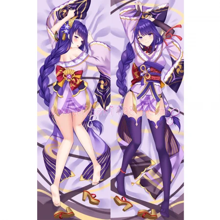 Genshin Impact Dakimakura Baal Raiden Shogun Body Pillow Case 22