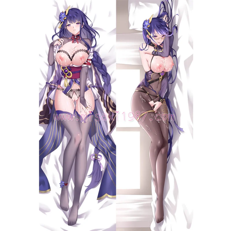 Genshin Impact Dakimakura Baal Raiden Shogun Body Pillow Case 29 - Click Image to Close