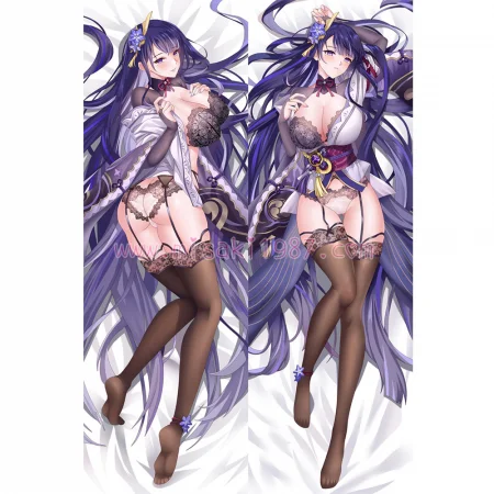 Genshin Impact Dakimakura Baal Raiden Shogun Body Pillow Case 35