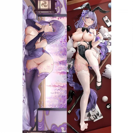 Genshin Impact Dakimakura Baal Raiden Shogun Body Pillow Case 43