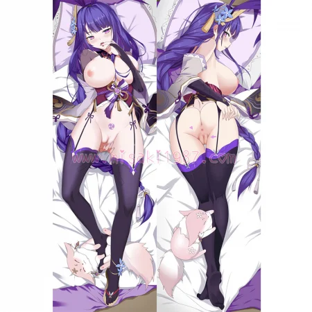 Genshin Impact Dakimakura Baal Raiden Shogun Body Pillow Case 49