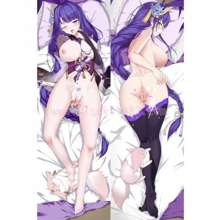 Genshin Impact Dakimakura Baal Raiden Shogun Body Pillow Case 50