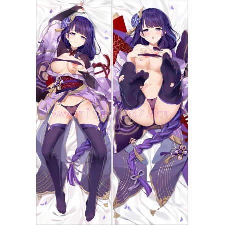 Genshin Impact Dakimakura Baal Raiden Shogun Body Pillow Case 09