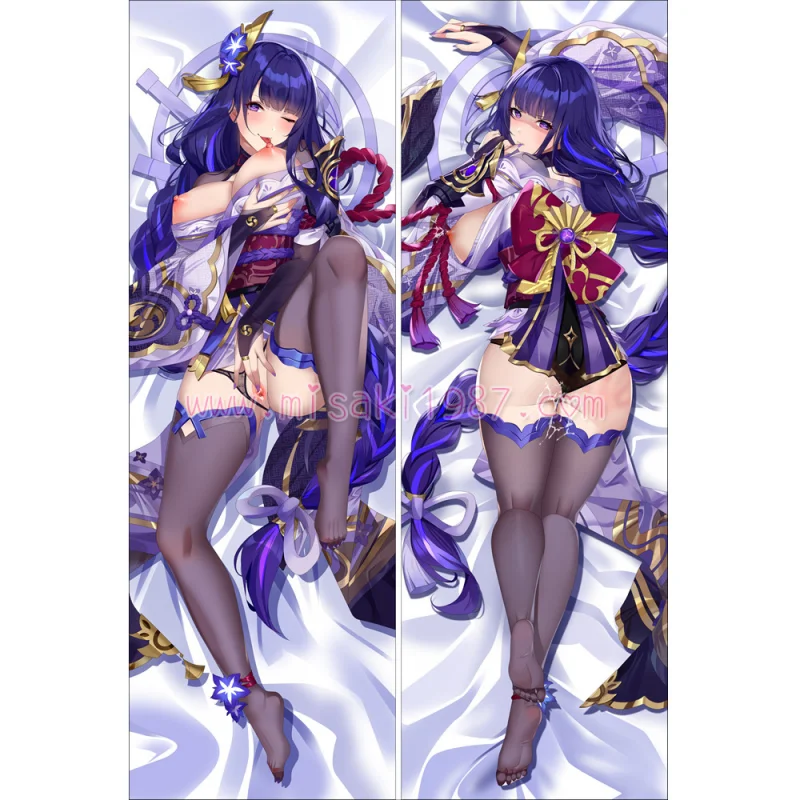 Genshin Impact Dakimakura Baal Raiden Shogun Body Pillow Case 16 - Click Image to Close