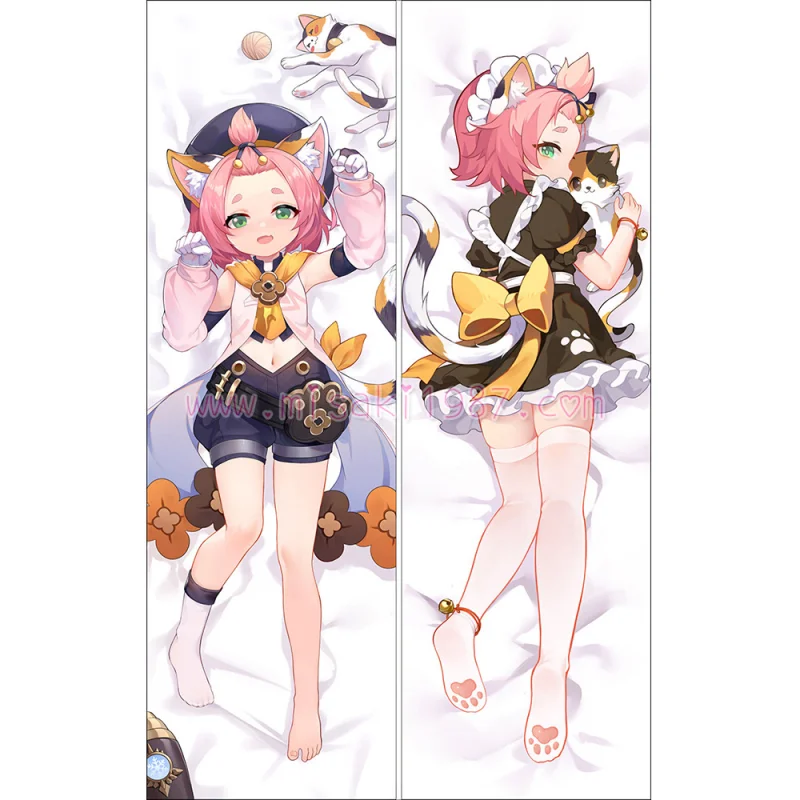 Genshin Impact Dakimakura Diona Body Pillow Case 06 - Click Image to Close
