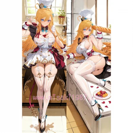 Genshin Impact Dakimakura Escoffier Body Pillow Case