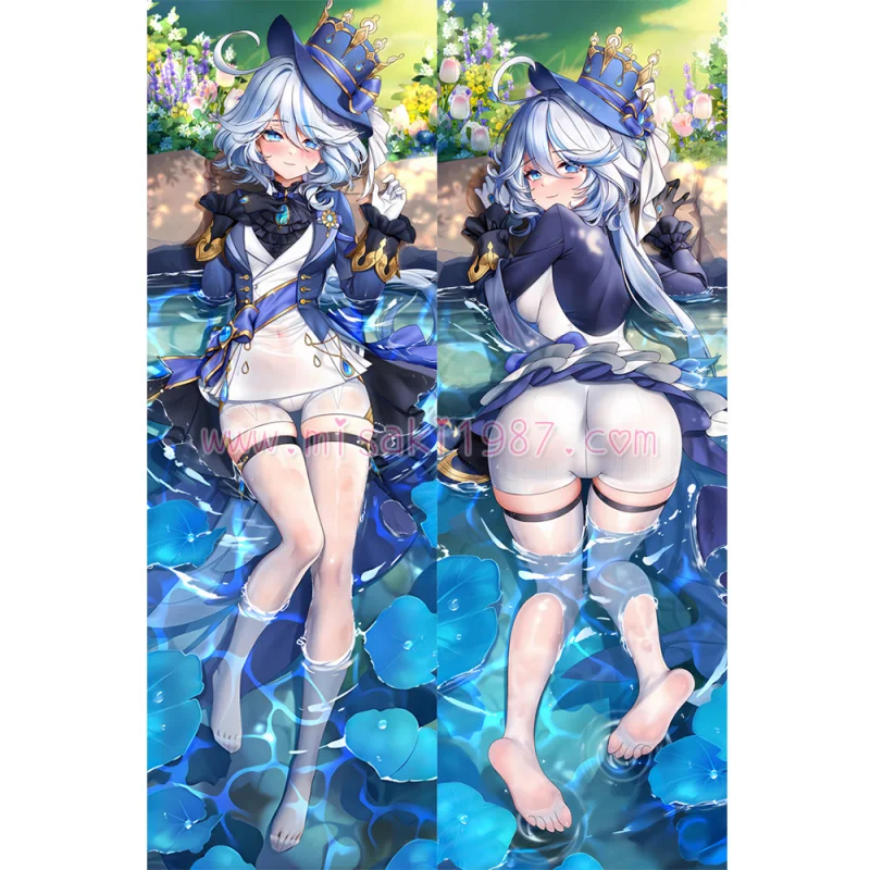 Genshin Impact Dakimakura Focalors Body Pillow Case 04 - Click Image to Close