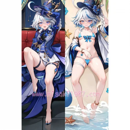 Genshin Impact Dakimakura Focalors Body Pillow Case 35