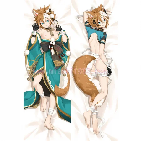 Genshin Impact Dakimakura Gorou Body Pillow Case 04