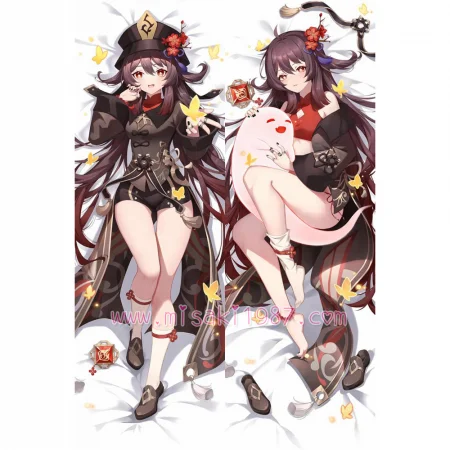 Genshin Impact Dakimakura Hu Tao Walnut Body Pillow Case 36