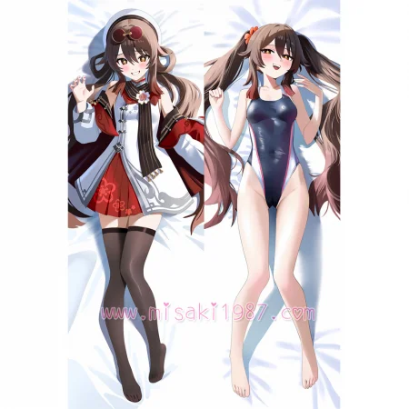 Genshin Impact Dakimakura Hu Tao Walnut Body Pillow Case 37