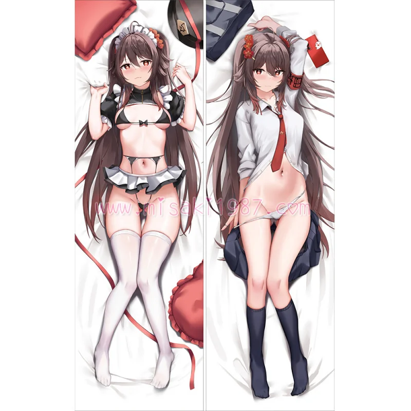 Genshin Impact Dakimakura Hu Tao Walnut Body Pillow Case 10 - Click Image to Close