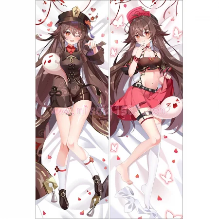 Genshin Impact Dakimakura Hu Tao Walnut Body Pillow Case 21