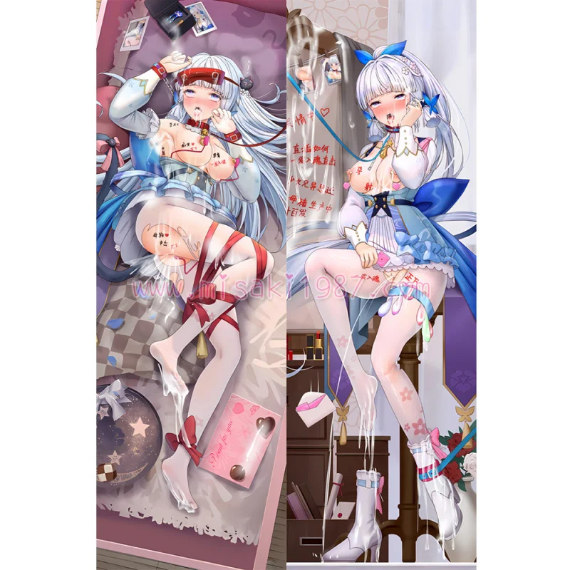Genshin Impact Dakimakura Kamisato Ayaka Body Pillow Case 32 - Click Image to Close