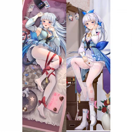 Genshin Impact Dakimakura Kamisato Ayaka Body Pillow Case 33