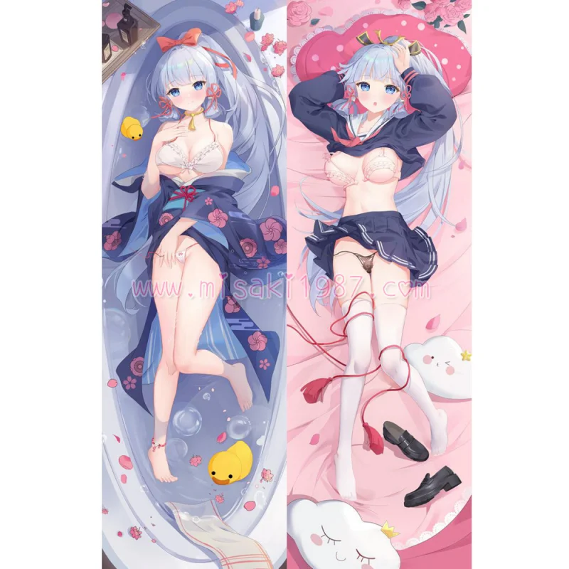 Genshin Impact Dakimakura Kamisato Ayaka Body Pillow Case 44 - Click Image to Close